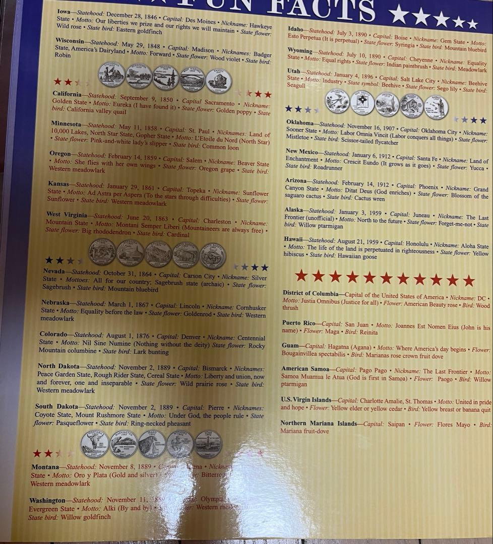 アメリカ25セントクォーターアルバムコレクションおまけ付き