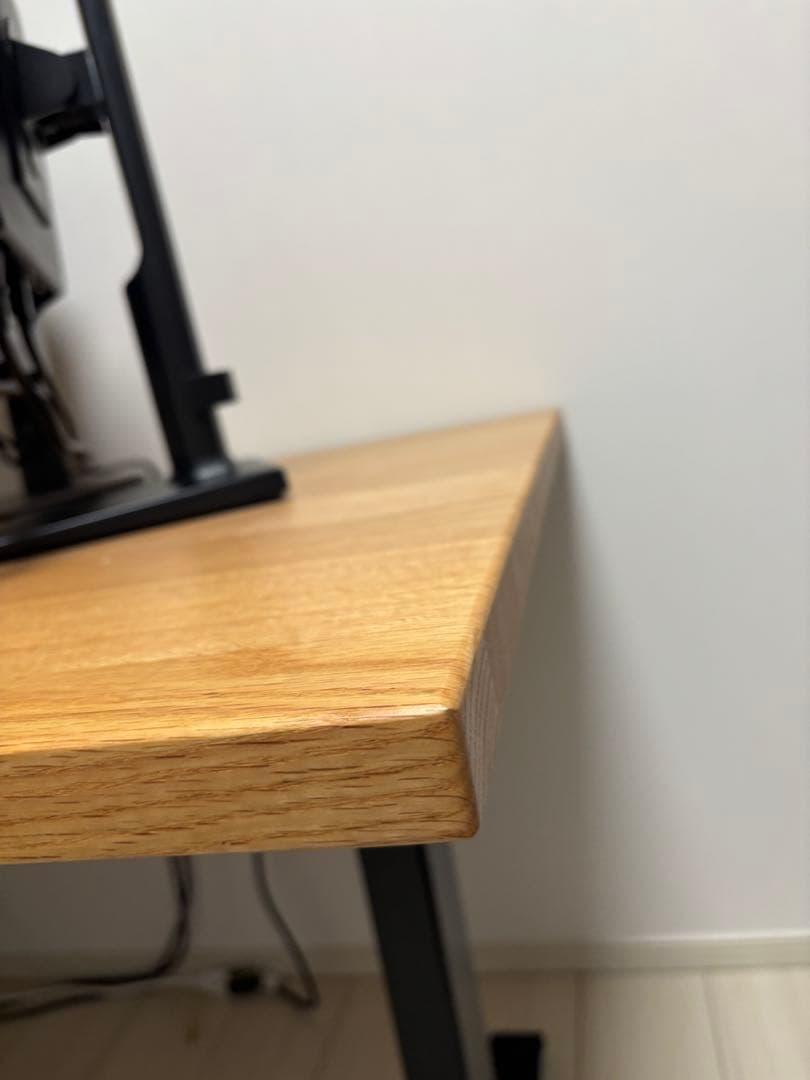 Kanademono昇降式テーブル無垢レッドオーク180cm×80cm超美品