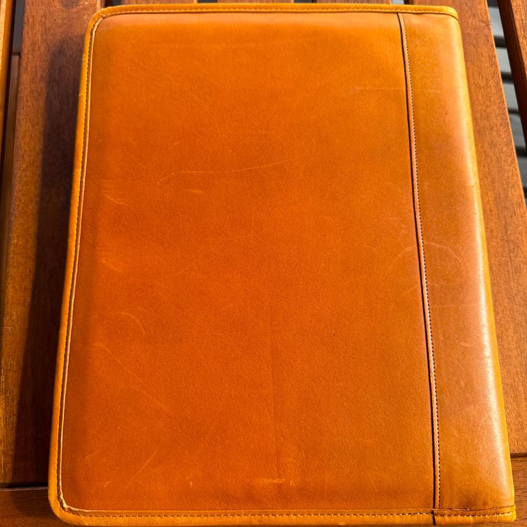 新品未使用、自宅保管COACH レザー ノートパッドブラウン