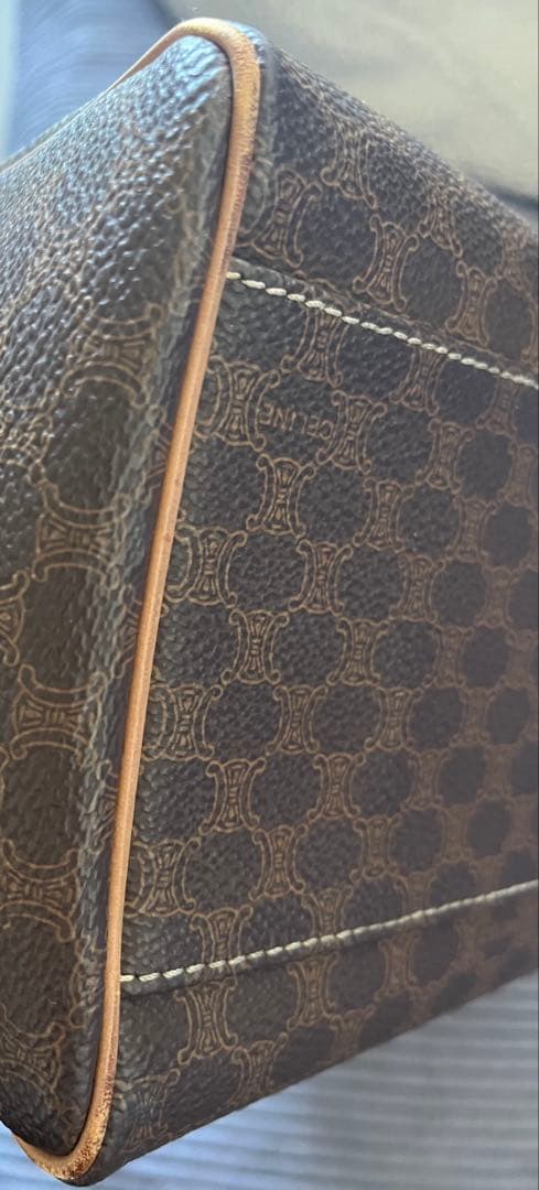 CELINE ⭐︎ブラウン⭐︎マカダム柄ミニボストンハンドバッグ