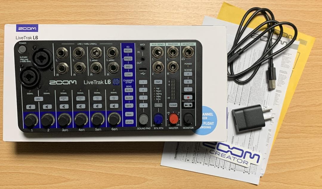 ZOOM LiveTrak L6 デジタルミキサー、オーディオインターフェース