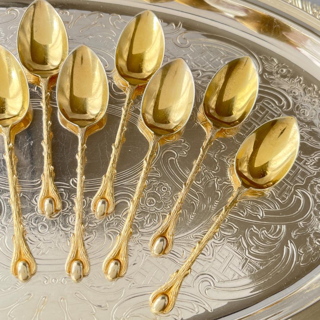 【仏蘭西】デミタススプーン 11本【シルバープレート】 10.5cm