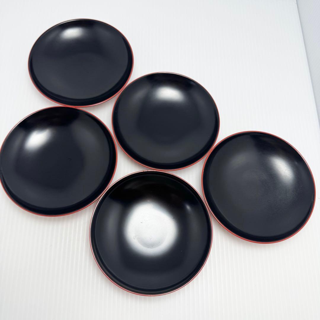 輪島塗 蓋付き椀 沈金 5客セット 漆器 伝統工芸 陶芸 漆器 赤