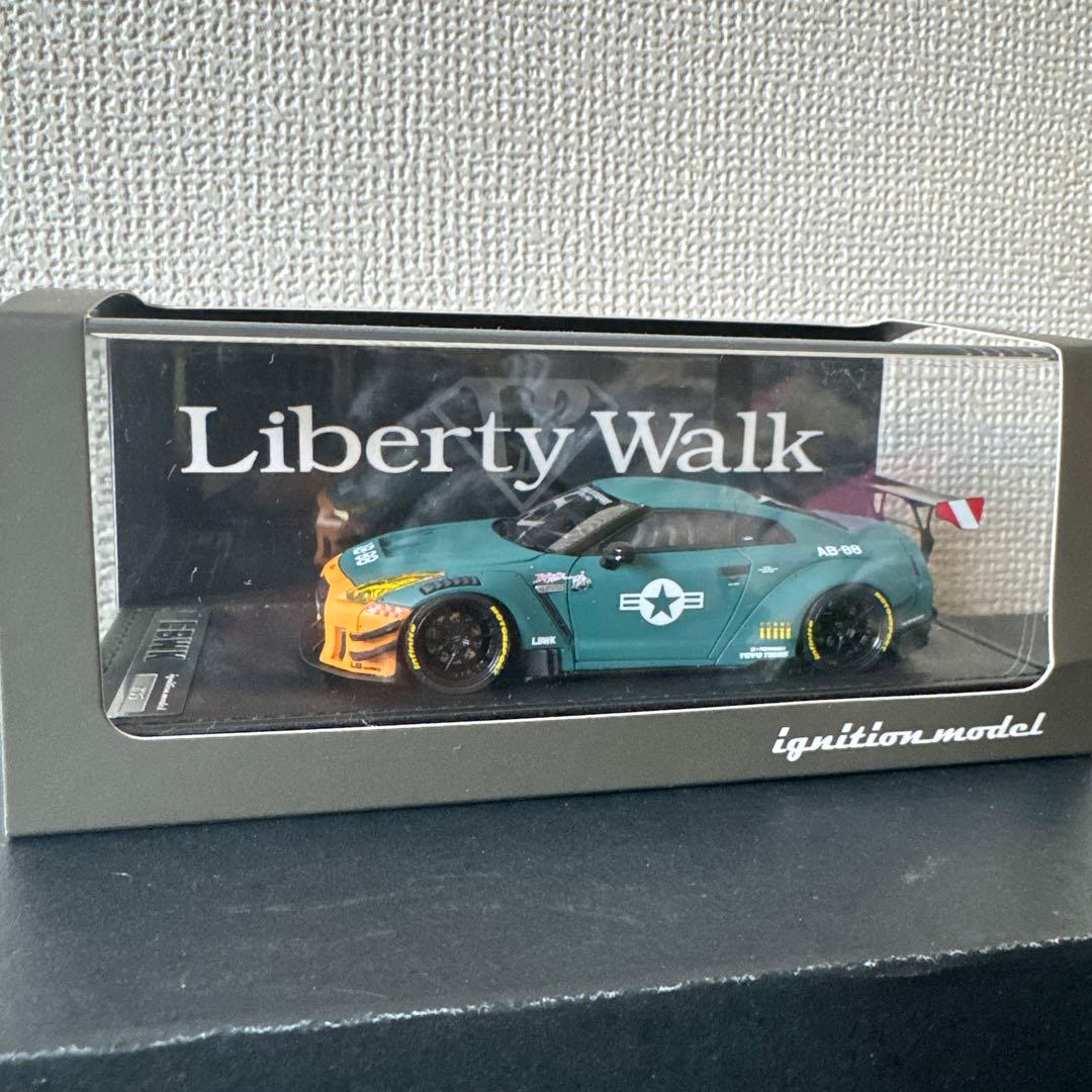 ミニカー LB-WORKS Nissan GTR R35 type2 MatteGreen