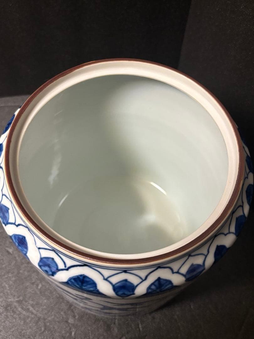 皆具 平安白鳳 茶道具　未使用　染付　有田焼　箱付