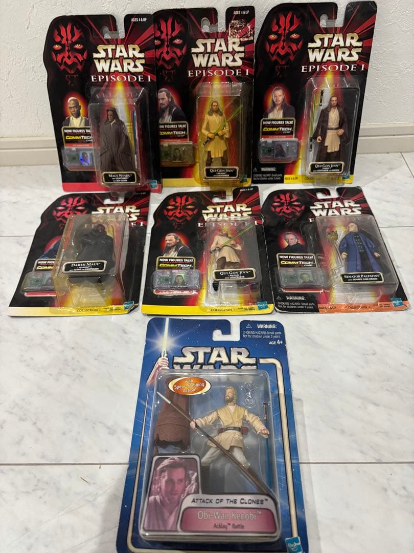 ☆希少☆スターウォーズ☆エピソードI☆フィギュア7体☆送料無料☆