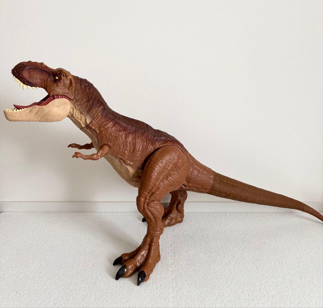 美品　105cm スーパービッグ　ティラノサウルス　マテル社