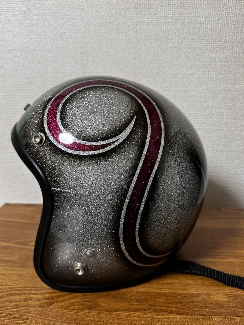 AVENGER ジェットヘルメット ブラック シルバー