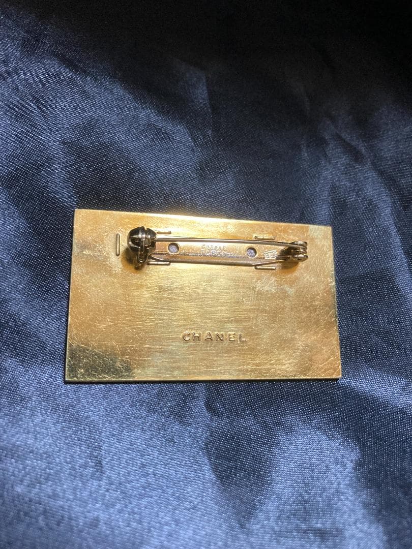 シャネル プレート ブローチ ココマーク ロゴ ゴールド GP
