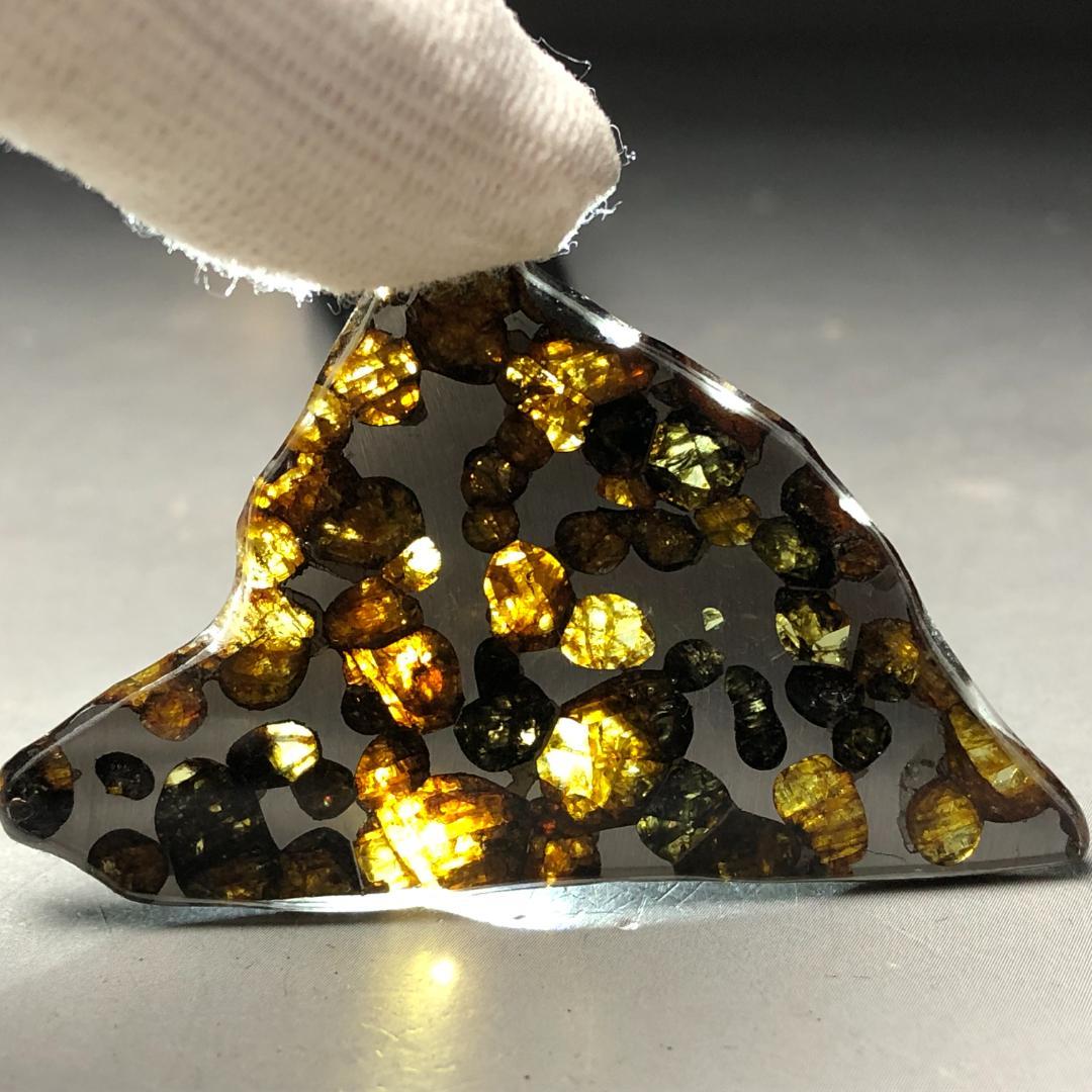 K*様 隕石 パラサイト隕石　アルタイ隕石　石鉄隕石　２点　　共箱