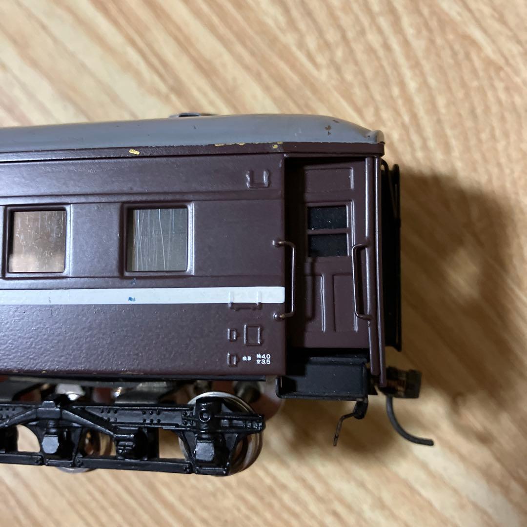 茶色 窓付き 客車 鉄道模型　HOゲージ