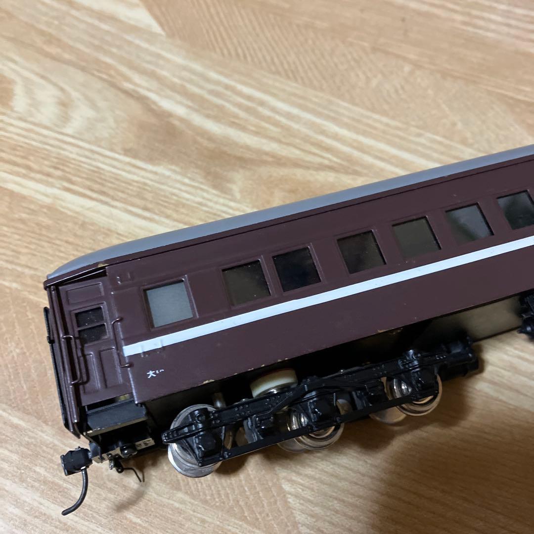 茶色 窓付き 客車 鉄道模型　HOゲージ