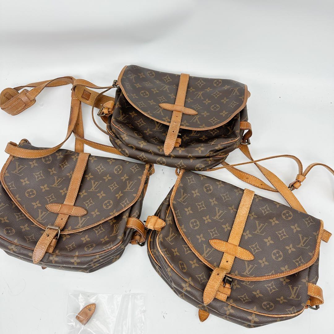 ルイヴィトン　モノグラム　ショルダーバッグ　ソミュール30 まとめ3点