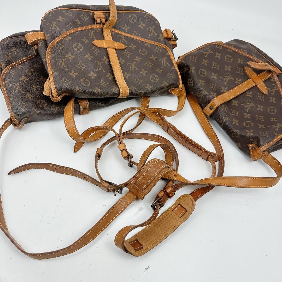 ルイヴィトン　モノグラム　ショルダーバッグ　ソミュール30 まとめ3点