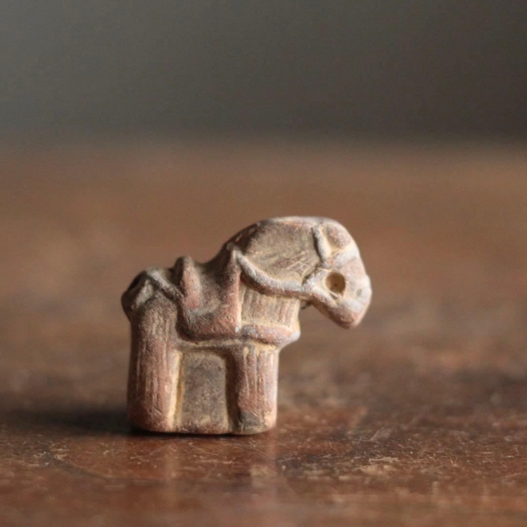 古い 土人形 神馬 郷土人形 民芸 古道具 アンティーク オブジェ