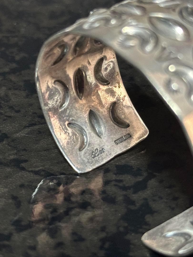アクセサリー Navajo Allen Lee Sterling Bangle