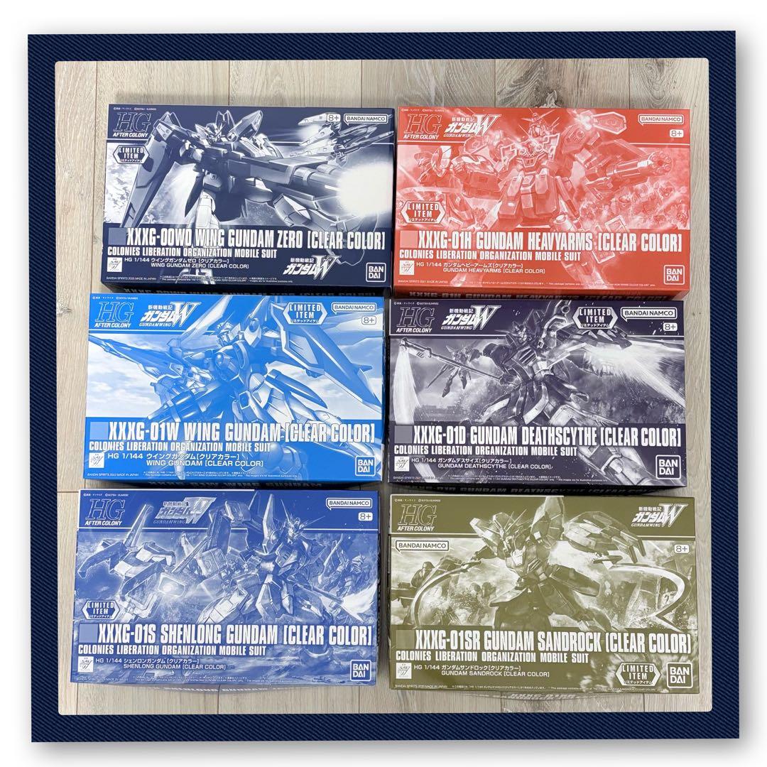ガンプラ まとめ売り 6点 クリアカラー ウイングゼロ ヘビーアームズ　ほか