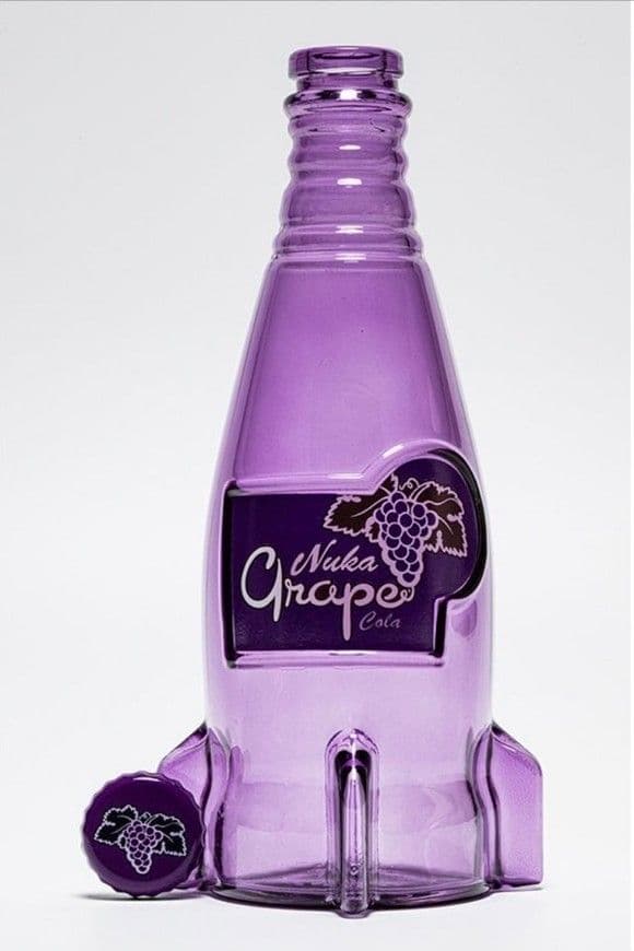 Fallout　ヌカ・コーラ・グレープ　ガラスボトル＆キャップ