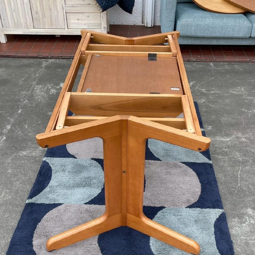 ※こ出品※ 日進木工 オーク材 伸長式 ダイニングテーブル