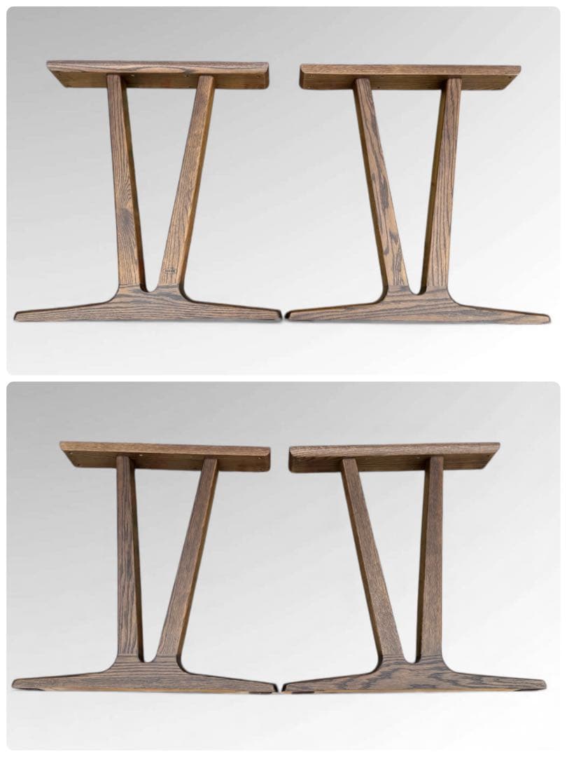 美品 浜本工芸 ダイニング テーブル オーク 無垢材 和モダン 北欧 W150