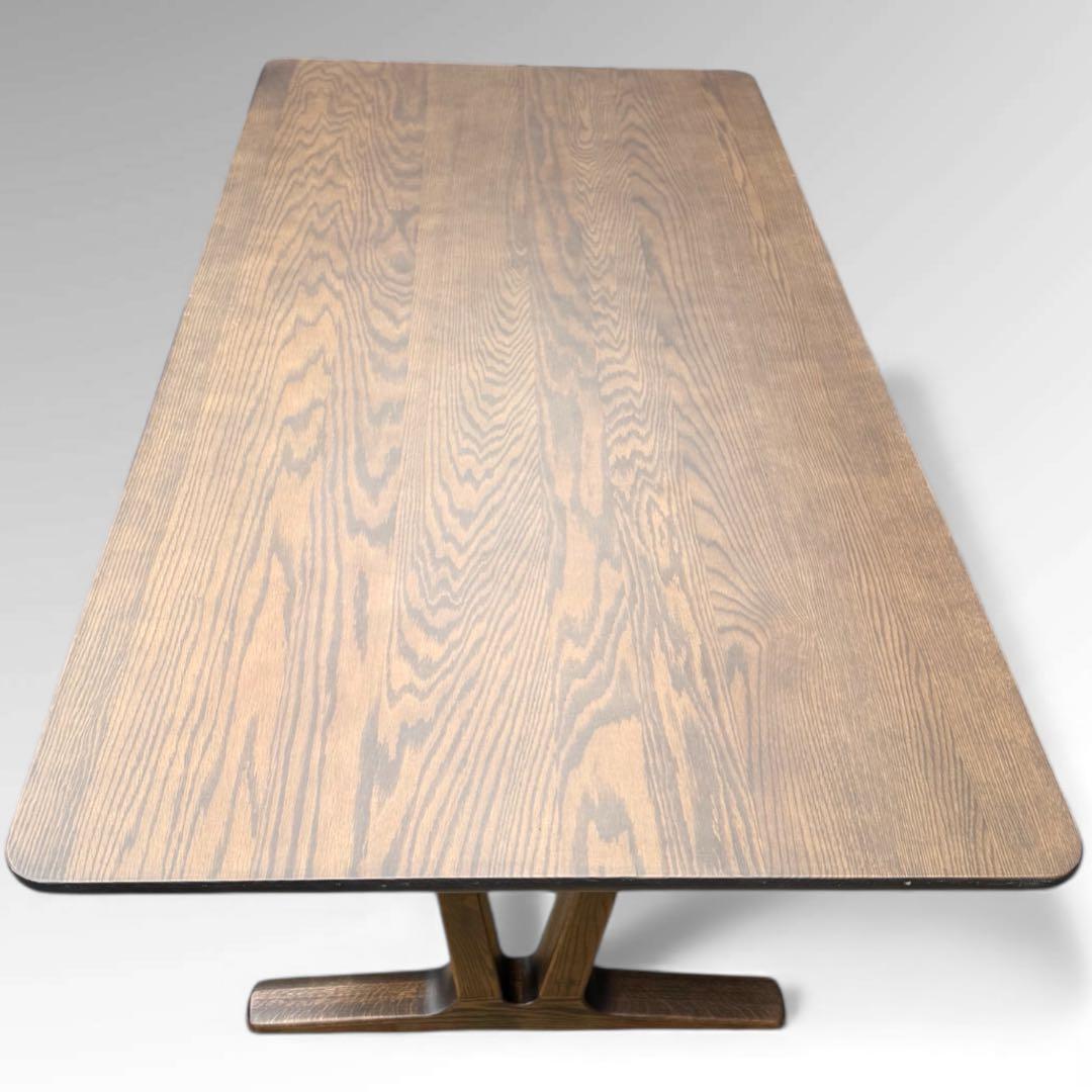 美品 浜本工芸 ダイニング テーブル オーク 無垢材 和モダン 北欧 W150