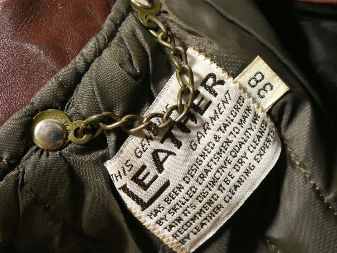 激レアカラーレッドブラウン！真鍮TALONジップ！シングルレザーライダース赤茶