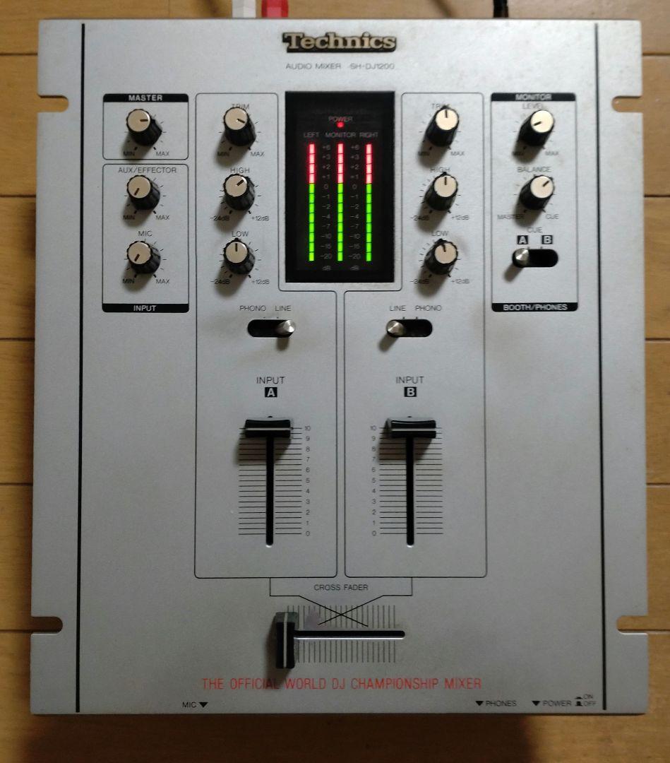Technics SH-DJ1200 動作確認済み　クロスフェーダー未使用品交換