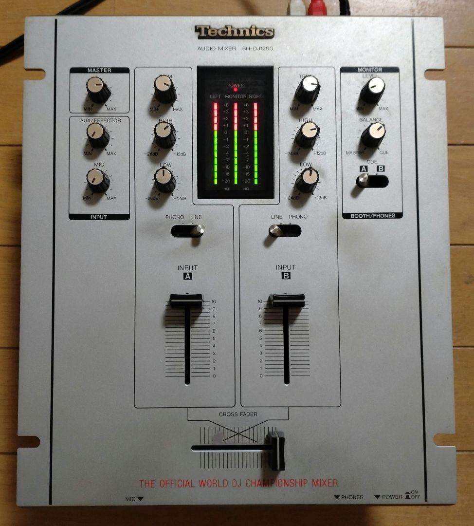 Technics SH-DJ1200 動作確認済み　クロスフェーダー未使用品交換