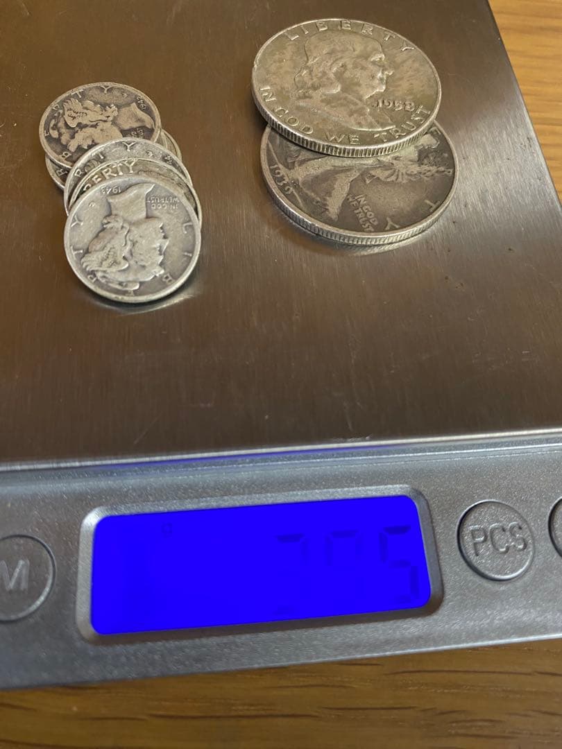 アメリカ ハーフダラー 10セントなど 銀貨