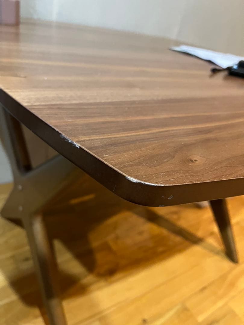 《値下げ》ニトリ リビングダイニングテーブル リラックスワイド 90WN-MBR