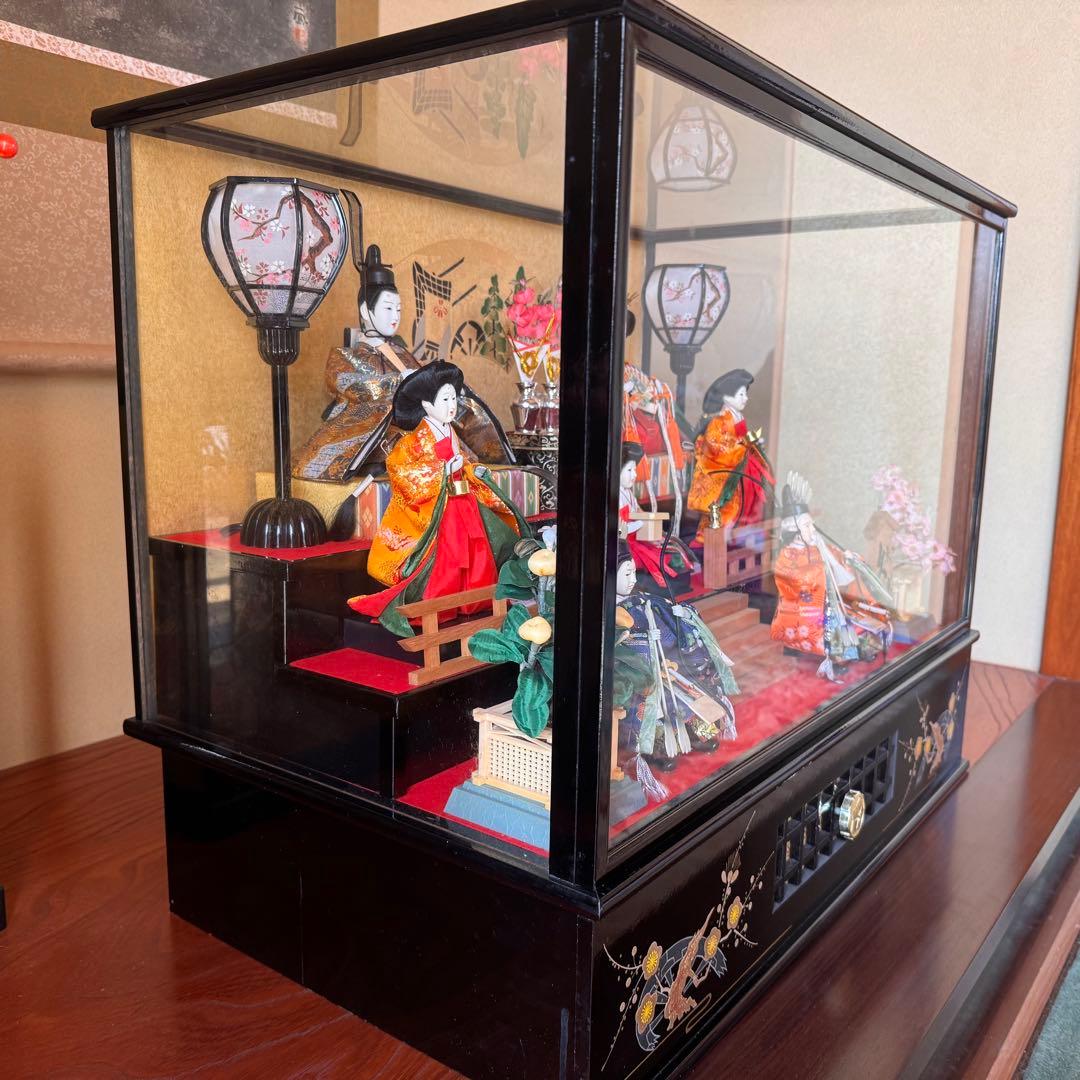 雛人形セット ガラスケース付き　東京久月