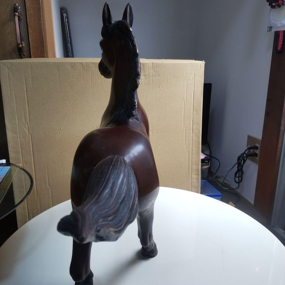 ブロンズ製馬の彫刻 約50ｃｍ、10.2キロ、 ダークブラウン