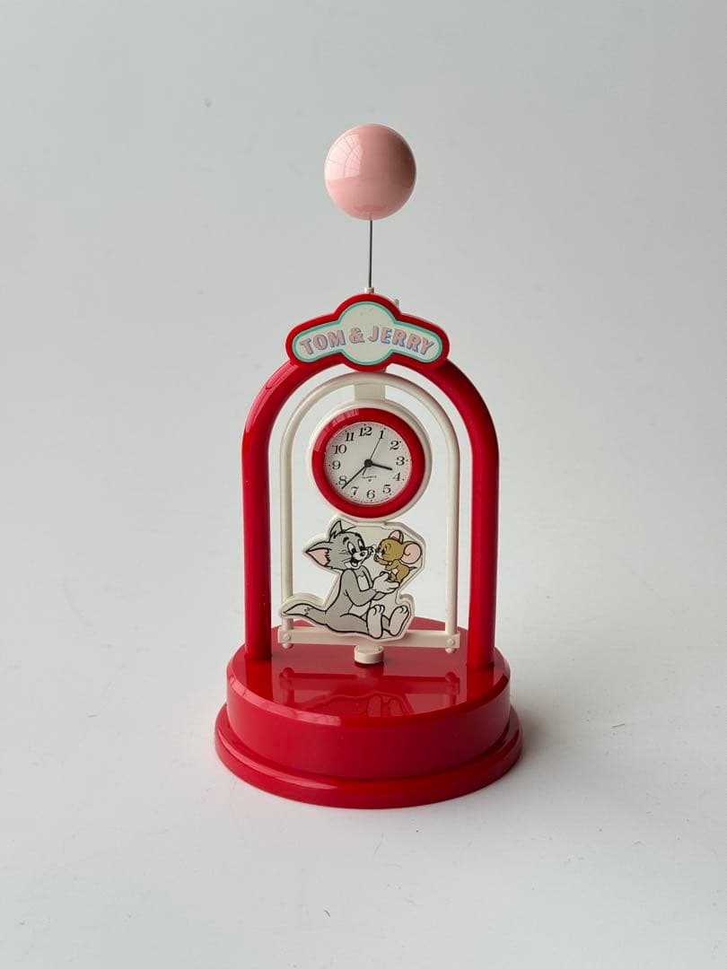 服部セイコー トムとジェリー アーチ型 置時計 昭和レトロ 80年代