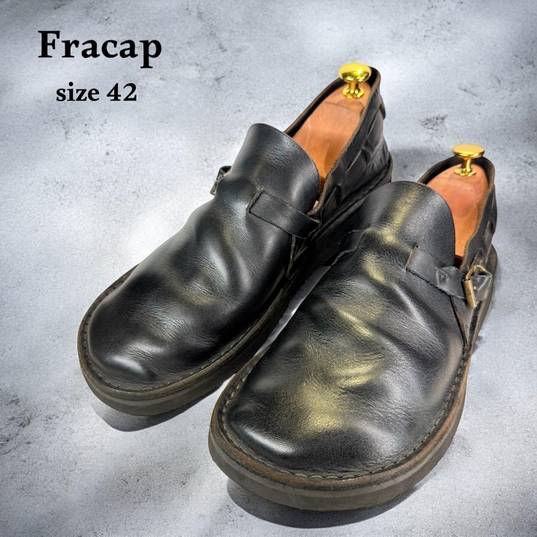fracap プラカップ　シューズ（42）本革　オーロラシューズ　イタリア製　黒