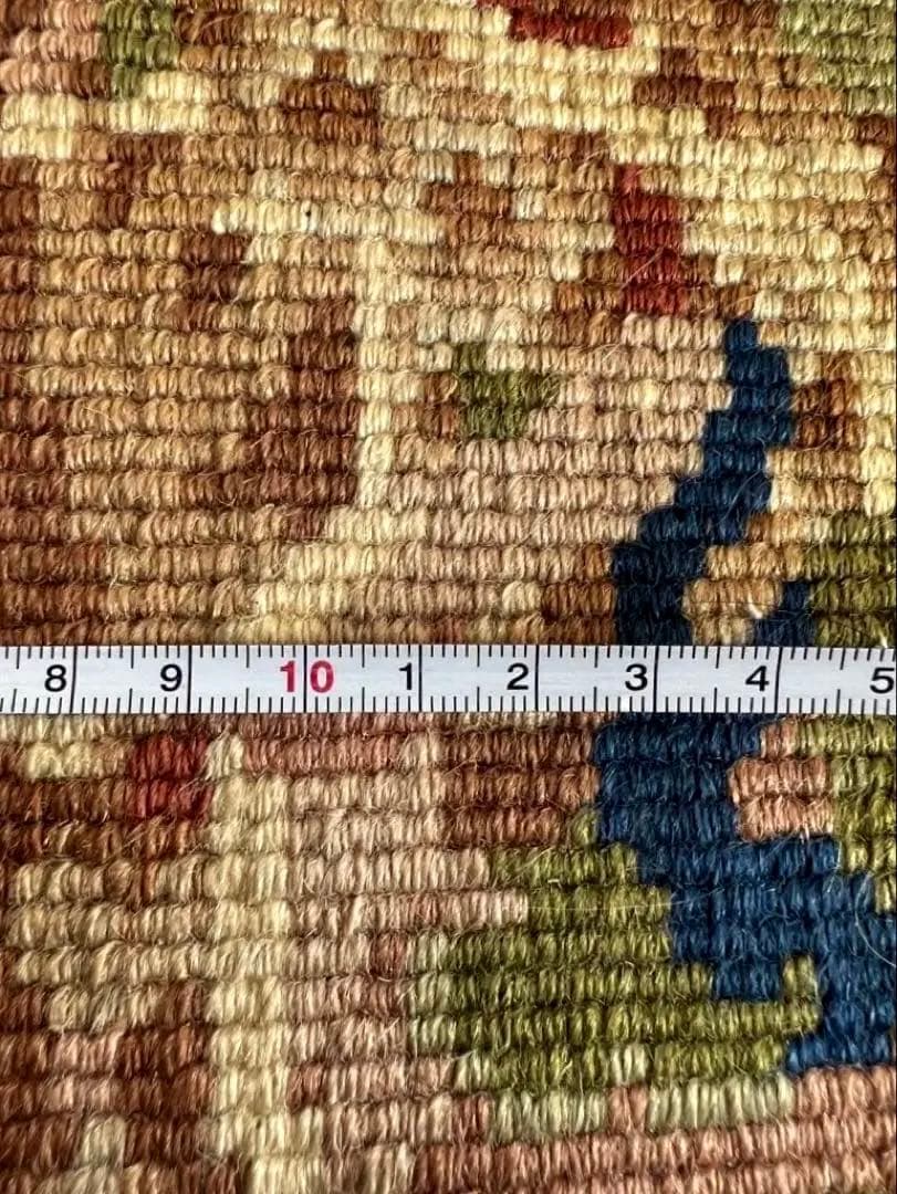 時代 トルコ絨毯 段通 ラグ 玄関 マット ウール