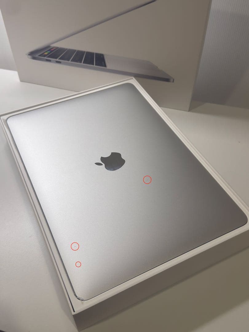 【美品】MacBook Pro 13\" A1708 シルバー　バッテリー交換済