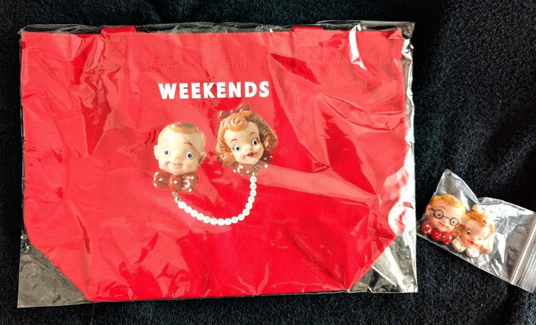【新品未開封】weekends 男の子女の子ブローチ＆トートバッグ