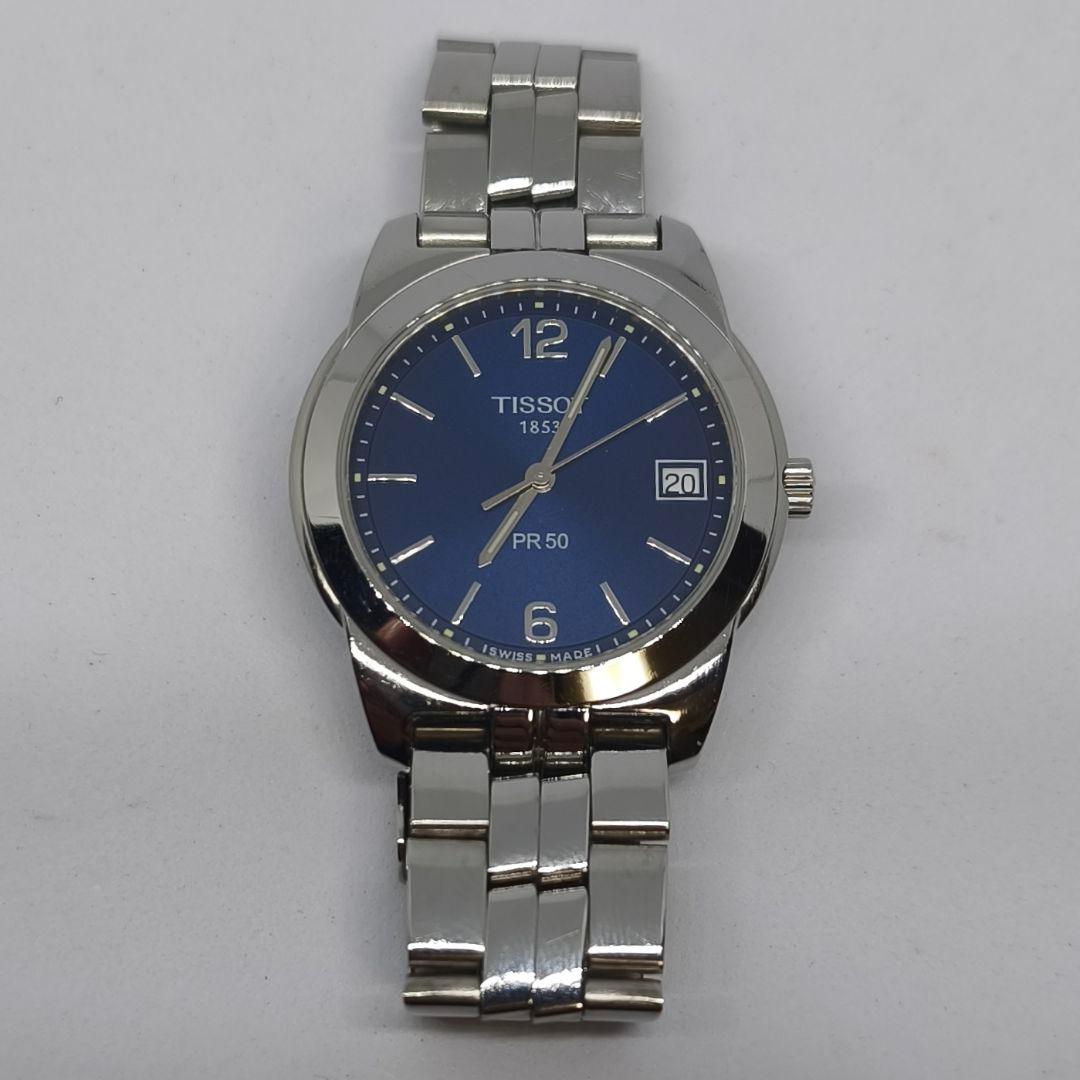 TISSOT PR50 J376/476 三針クォーツ腕時計 電池新品