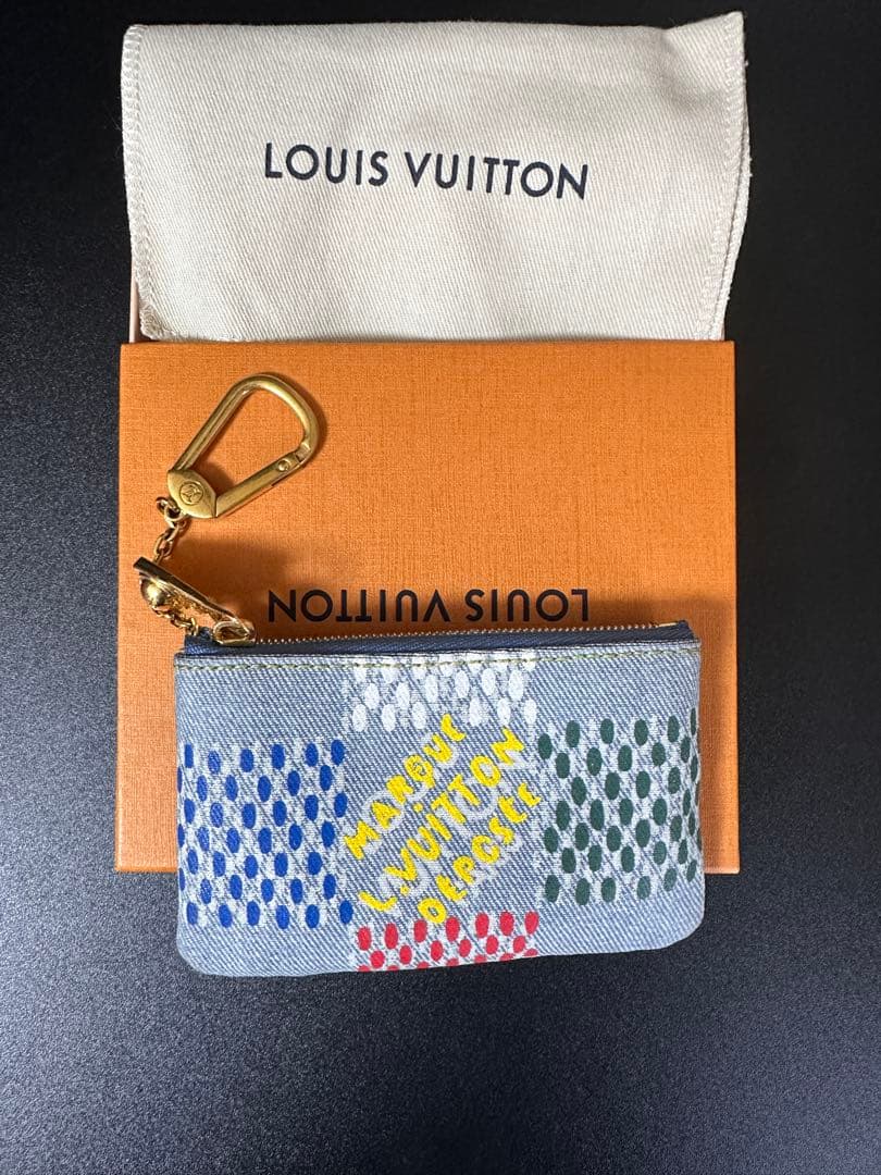 【値下げ交渉可】ルイヴィトン LV バーズ・ダミエ デニム ポシェット・クレ