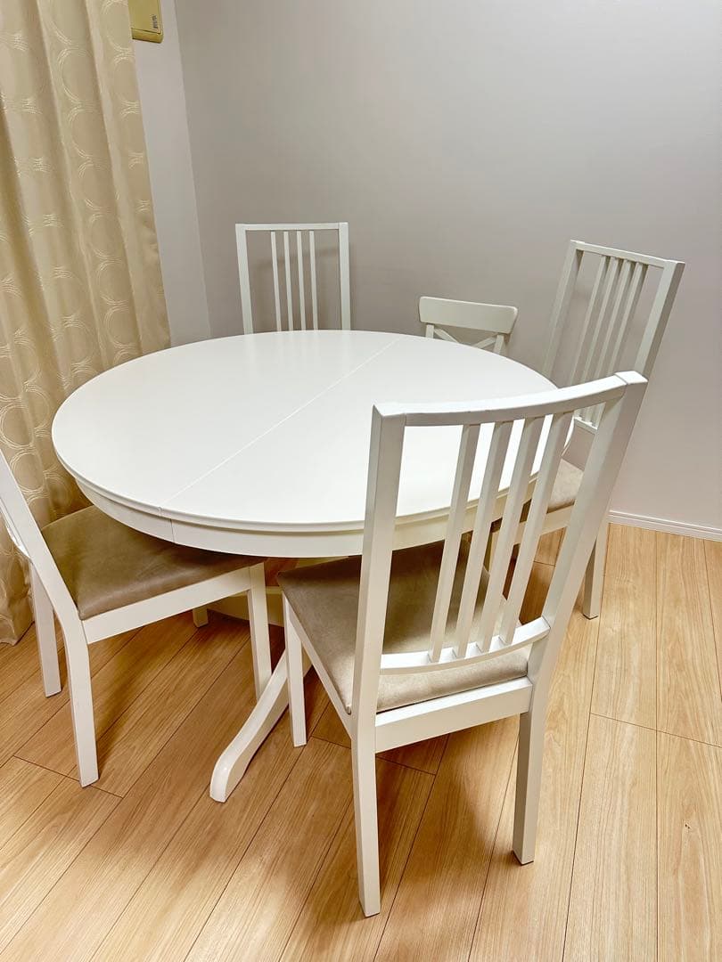 【高橋様】イケアIKEA ダイニングテーブル・チェア4脚セットホワイト