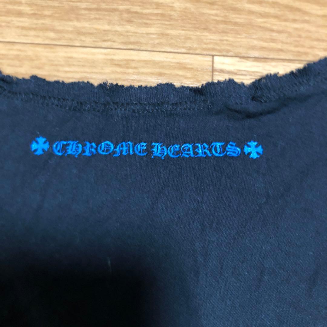CHROME HEARTS ブーツベルトプリントブラック タンクトップ　Sサイズ