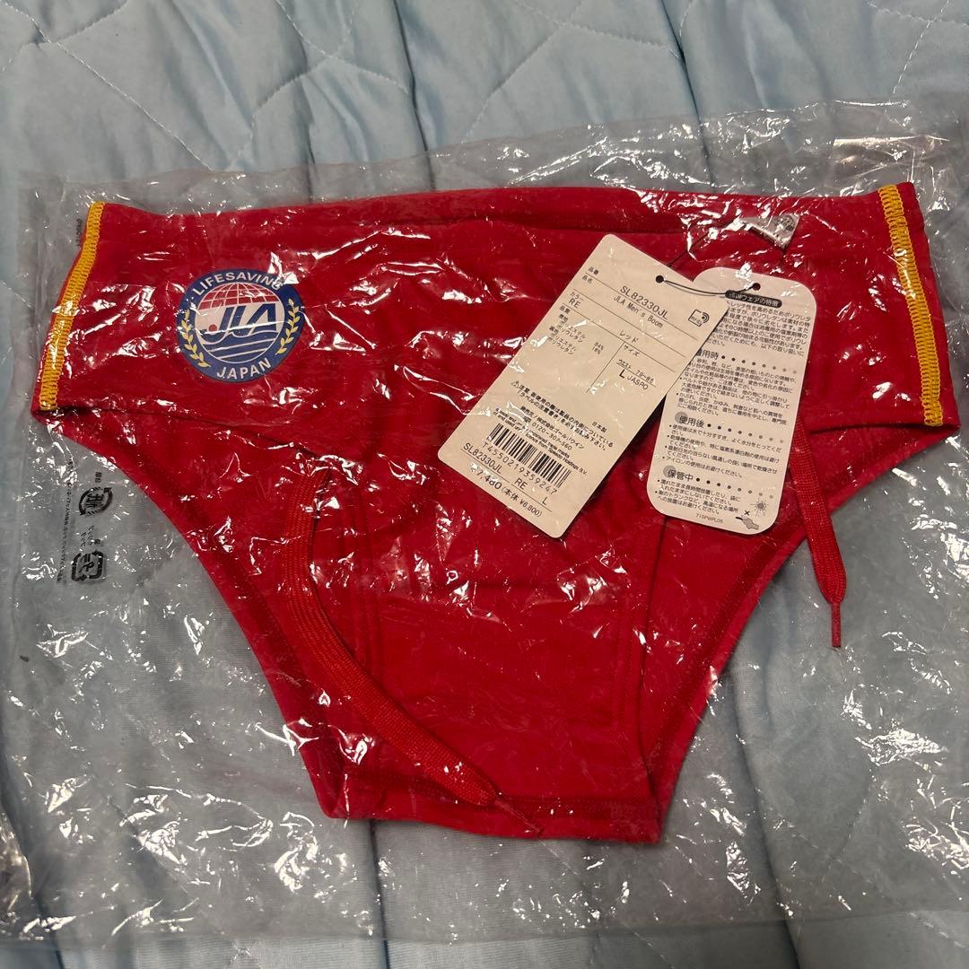 JLA メンズ 競泳水着 Lサイズ レッド