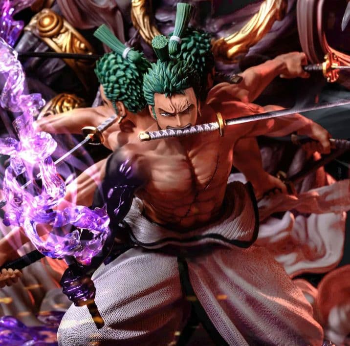 特大サイズ 日本未発売  ロロノア・ゾロ フィギュア ガレージキット 鬼気九刀流