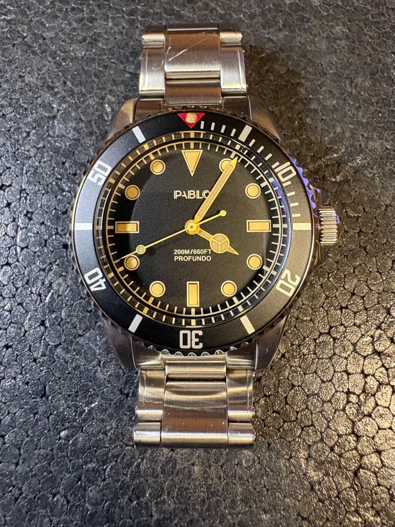 PABLO 自動巻き 腕時計 200m防水　マイクロブランド　ダイバー