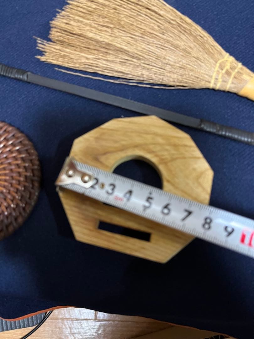 煎茶道具　瓶床　茶箒　炉扇　銚座　瓶敷き