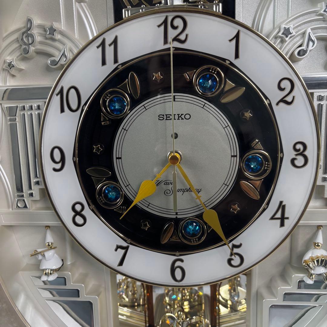 【限定✨美品✨】セイコー からくり　掛け時計 電波時計　30曲