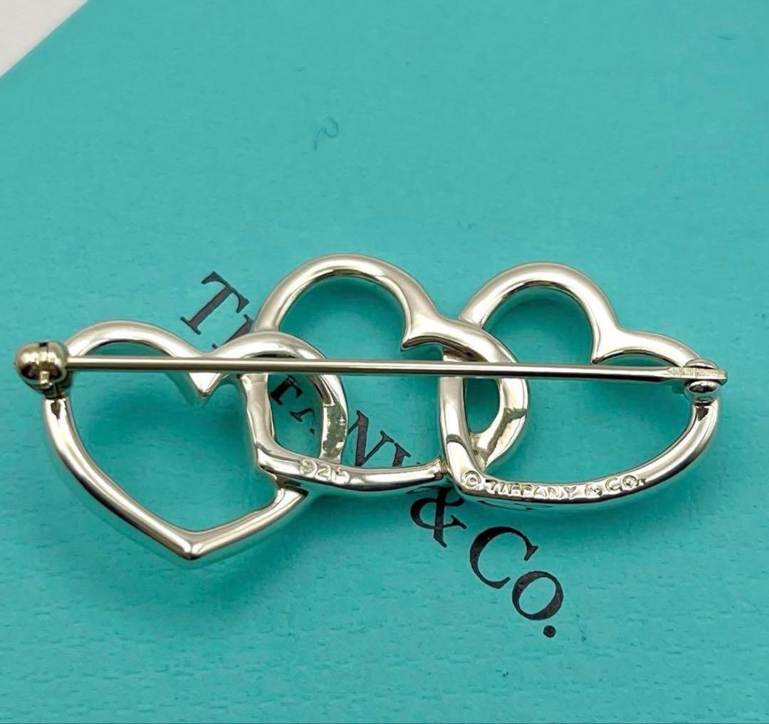 TIFFANY&Co. トリプルオープンハート　ブローチ