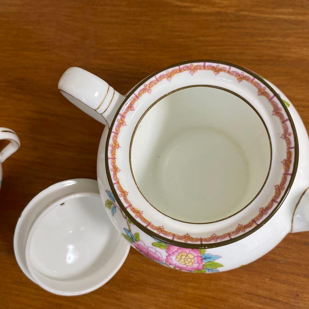 希少オールドミントン　カッコー　エナメルペイントの美しいティーセット　シノワズリ