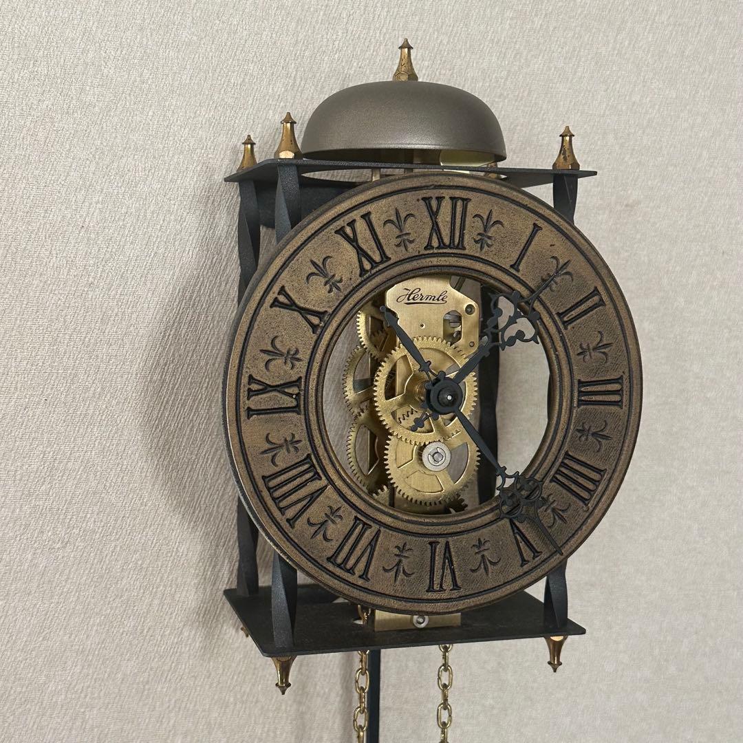 こ*け様 ＡＭＳアームス振り子時計 ドイツ製　機械式 アンティーク 掛け時計 ボ