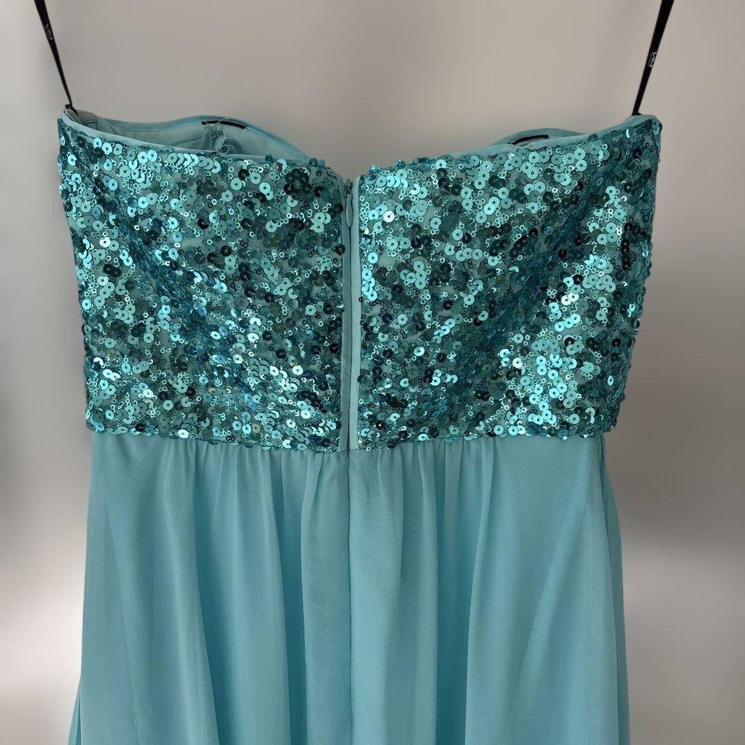 Vera Mont ヴェラモン スパンコールドレス ターコイズブルー